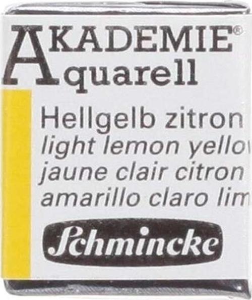 Akademie Yarım Tablet Sulu Boya Light Lemon Yellow