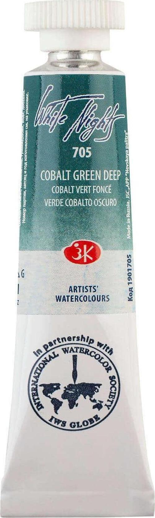 White Nights Extra-Fine Tüp Sulu Boya 10 ml Cobalt Green Deep 705