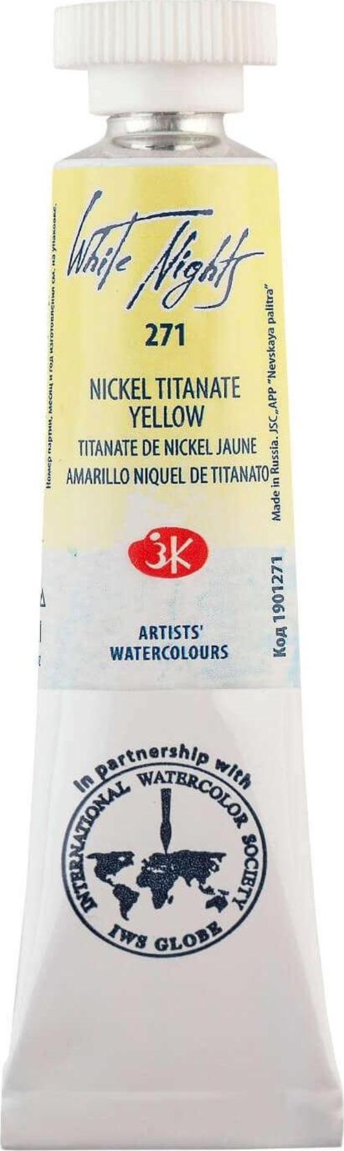 White Nights Extra-Fine Tüp Sulu Boya 10 ml Nickel Titanate Yellow 271