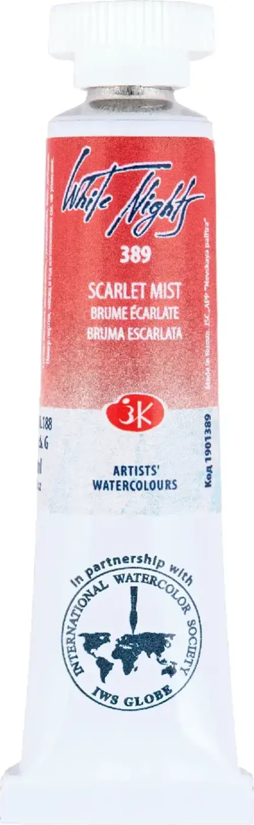 White Nights Extra-Fine Tüp Sulu Boya 10 ml Scarlet Mist 389