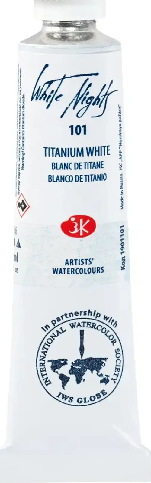White Nights Extra-Fine Tüp Sulu Boya 10 ml Titanium White 101