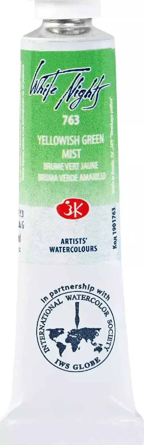 White Nights Extra-Fine Tüp Sulu Boya 10 ml Yellowish Green Mist 763