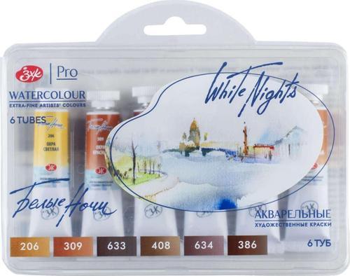 White Nights Extra-Fine Tüp Sulu Boya Seti 10 ml 6lı Naturel Earth 1 Palette 19139211