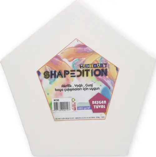 Magic Art Beşgen Tuval 18 cm Best20