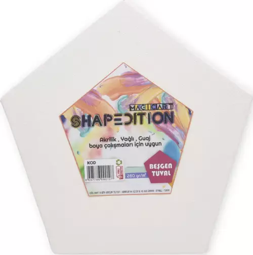 Magic Art Beşgen Tuval 30 cm Best30