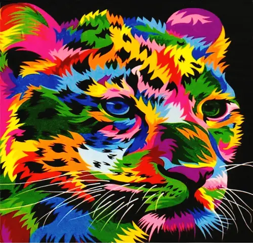 Magic Art Sayılarla Boyama Tuval 40x50 cm Aslan