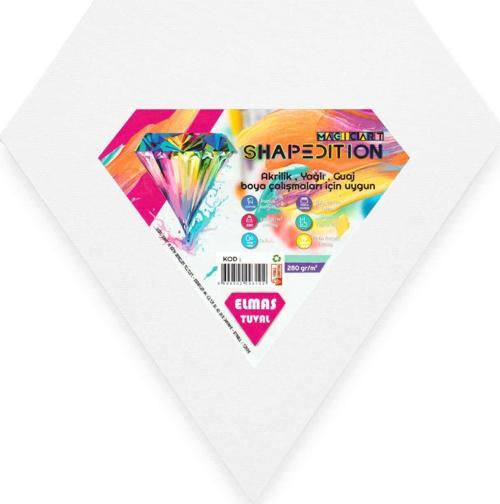 Magic Art Shape Edition Elmas Şekilli Tuval 30x30 cm ELMT30