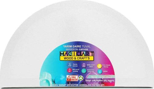 Magic Art Yarım Daire Tuval 25 cm DYT25