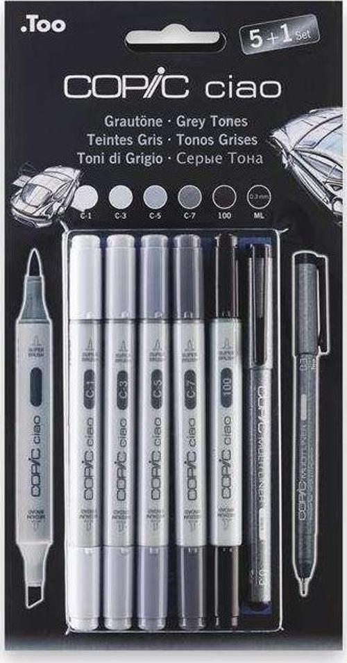 Ciao 5+1 Set Grey Tones