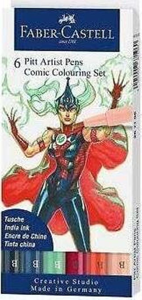 6’lı Pitt Artist Pen Manga Comic ColouringSet