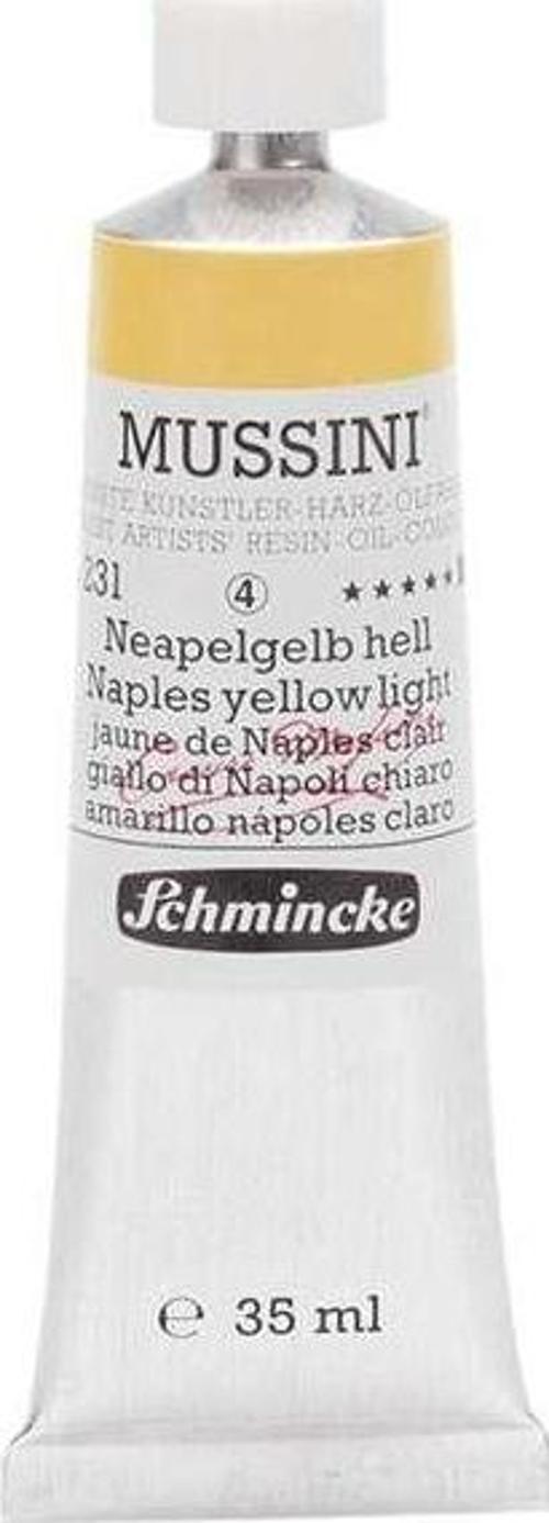 Mussini Artists Profesyonel Yağlı Boya 35 ml Seri 4 Naples Yellow Light 10231