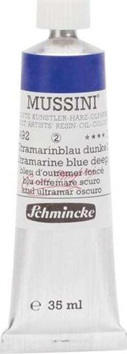 Mussini Profesyonel Yağlı Boya 35 ml Seri 2 Ultramarine Blue Dark 492