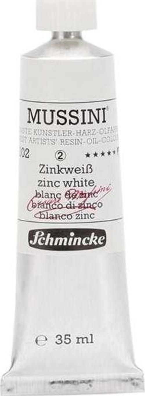 Mussini Profesyonel Yağlı Boya 35 ml Seri 2 Zinc White 102