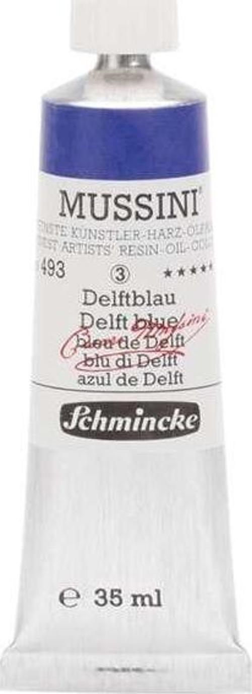 Mussini Profesyonel Yağlı Boya 35 ml Seri 3 Delft Blue 493