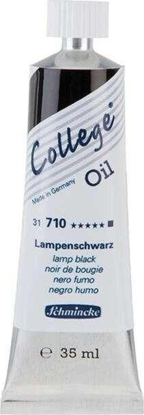 College Oil Yağlı Boya 35 ml Lamp Black