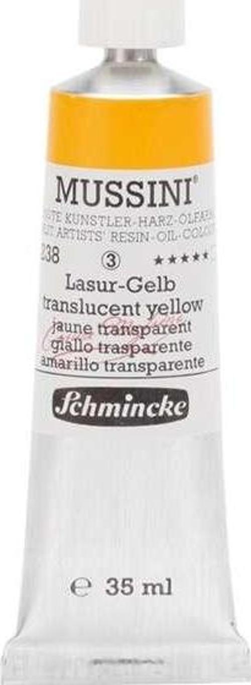Mussini Profesyonel Yağlı Boya 35 ml Seri 3 Translucent Yellow 238
