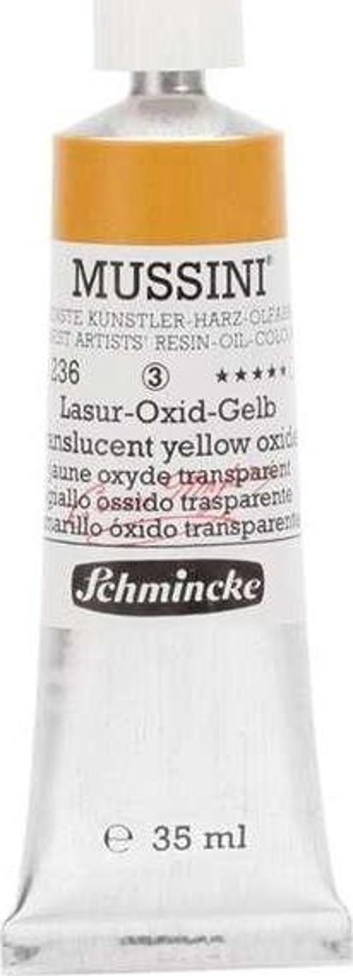 Mussini Profesyonel Yağlı Boya 35 ml Seri 3 Translucent Yellow Oxide 236