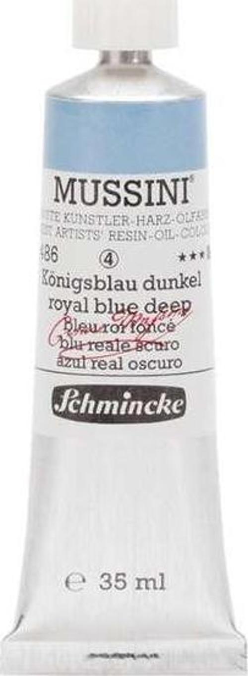 Mussini Profesyonel Yağlı Boya 35 ml Seri 4 Royal Blue Deep 486
