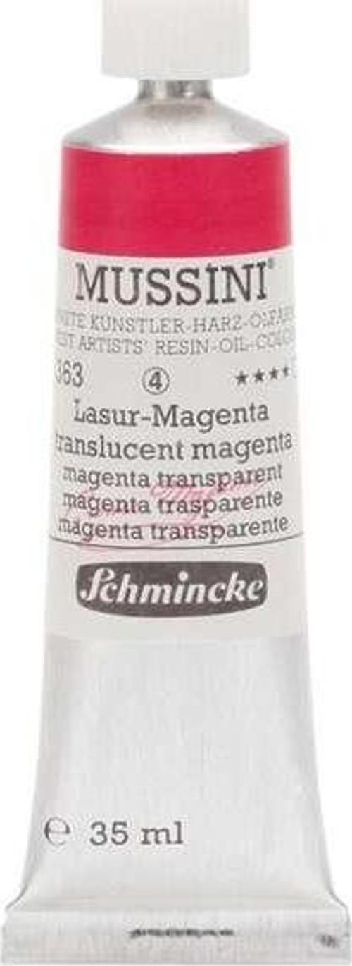 Mussini Profesyonel Yağlı Boya 35 ml Seri 4 Translucent Magenta 363