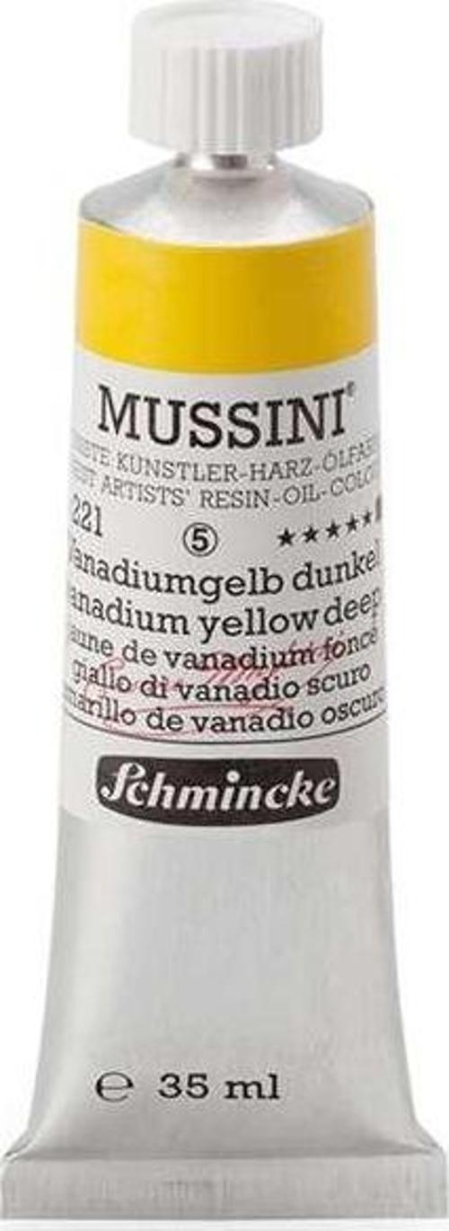 Mussini Profesyonel Yağlı Boya 35 ml Seri 5 Vanadium Yellow Deep 221