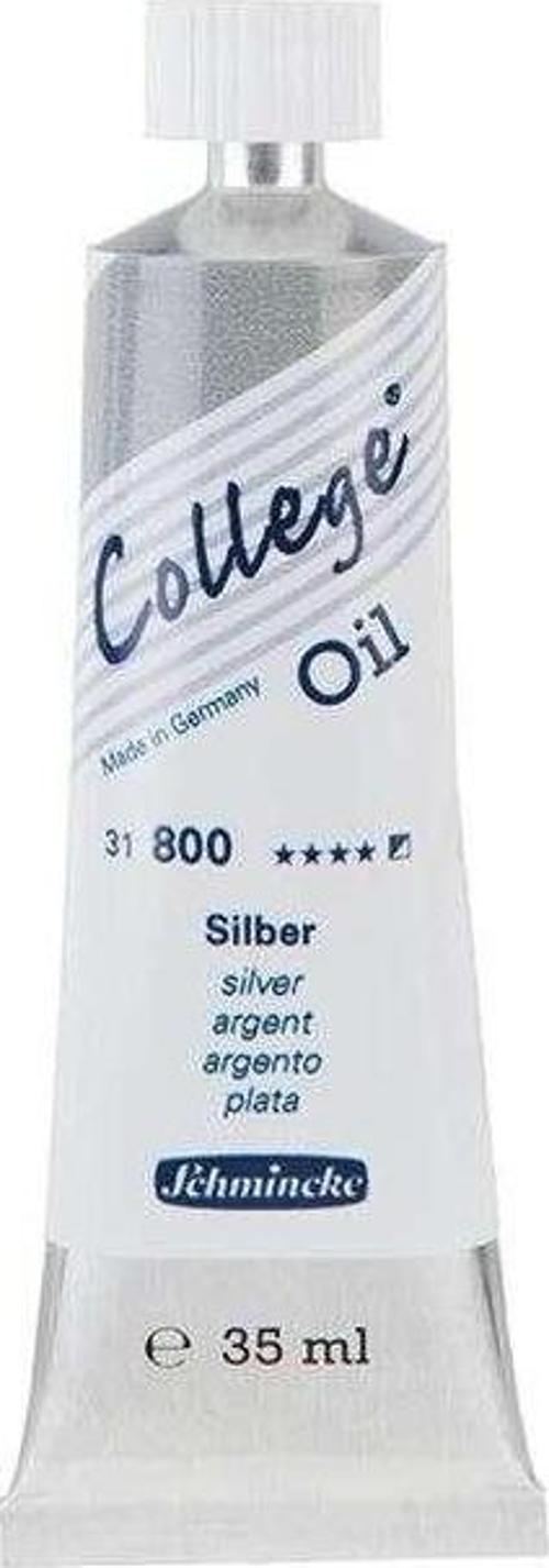 College Oil Yağlı Boya 35 ml Silver
