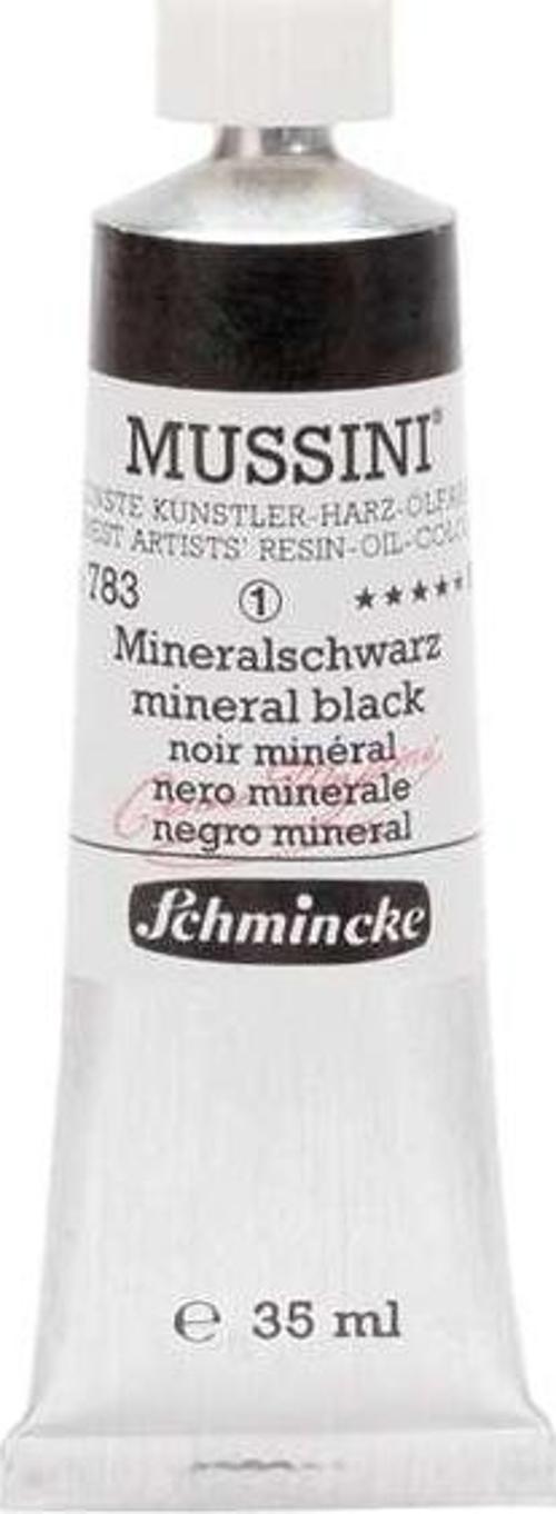 Mussini Artists Profesyonel Yağlı Boya 35 ml Seri 1 Mineral Black 10783