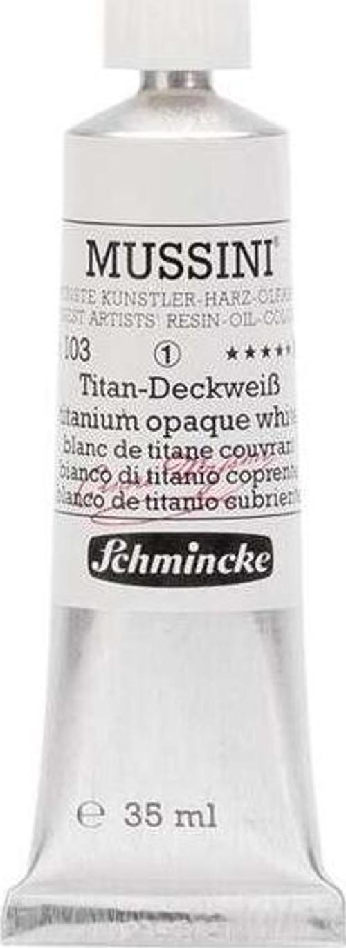 Mussini Artists Profesyonel Yağlı Boya 35 ml Seri 1 Titanium Opaque White 10103