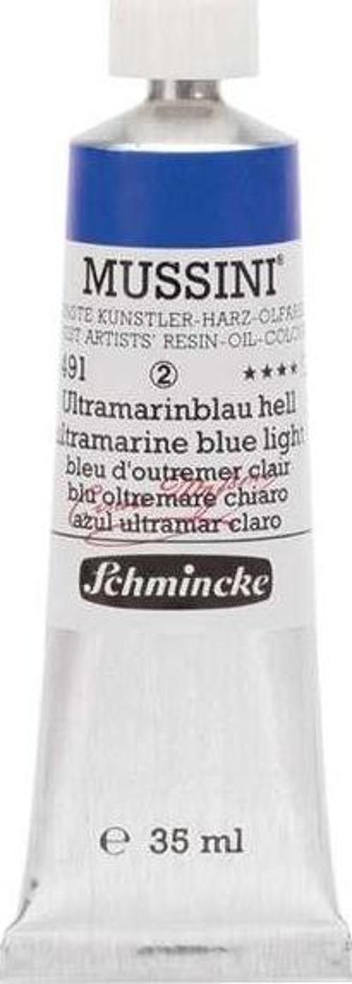 Mussini Artists Profesyonel Yağlı Boya 35 ml Seri 2 Ultramarine Blue Light 10491