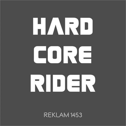 Hardcore Rider Sticker 20 x 17 Cm