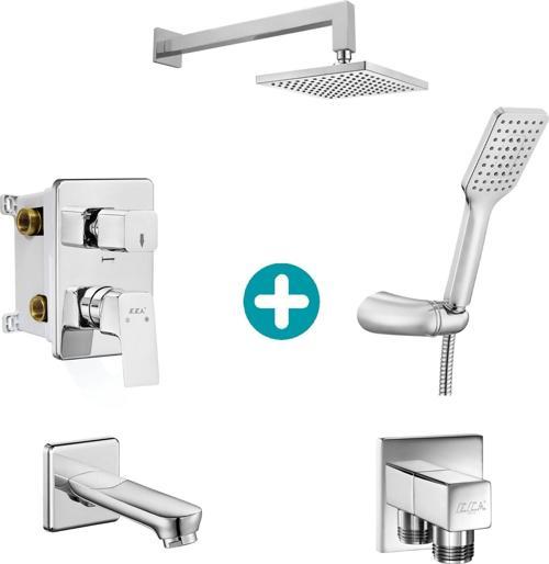 Tiera Ankastre Gömme Banyo Bataryası Duş Seti Tüm Parçalar Dahil