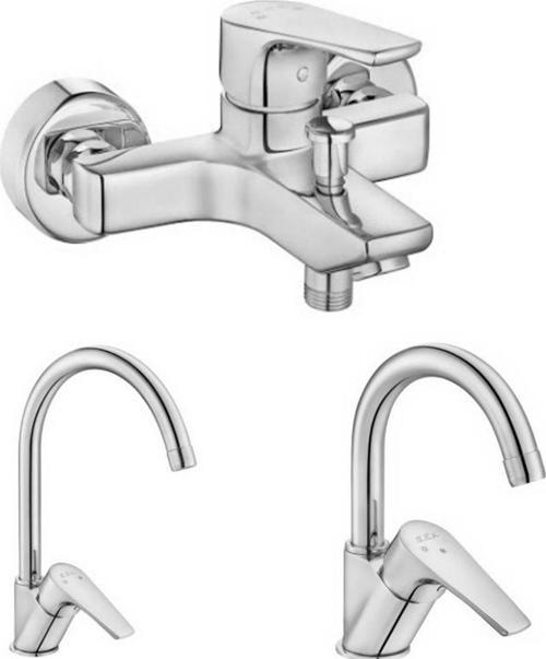 Niobe 3'lü Batarya Seti(Banyo 482+Lavabo 054+Eviye 098)