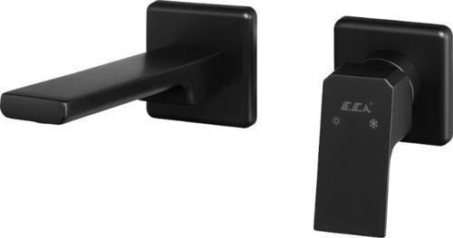 Tiera Ankastre Lavabo Bataryası Sıva Üstü Çift Rozet Mat Siyah 102167605C1-KK