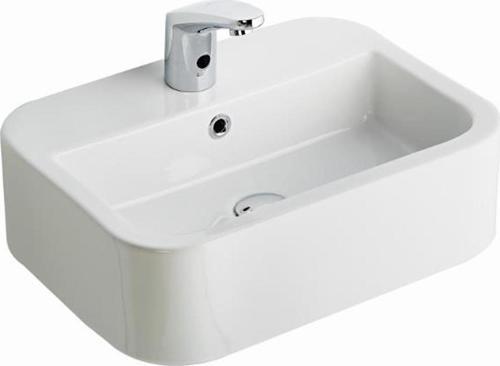 Aqua Tezgah Üstü Oval Dikdörtgen Lavabo 56CM