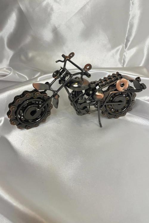 Motor Metal El Yapımı Biblo Motosiklet Klasik Bilyalı Motor
