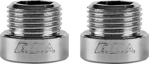 2 Adet ECA 1/2 1 cm Uzatma Krom (Musluk Uzatma 102134013 Pirinç E.C.A 