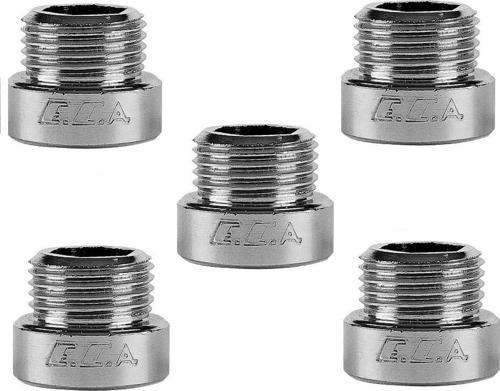 5 Adet ECA 1/2 1 cm Uzatma Krom (Musluk Uzatma 102134013 Pirinç E.C.A 