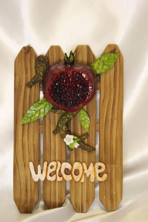 Welcome Narlı Kapı Süsü Hoşgeldiniz Kırık Nar