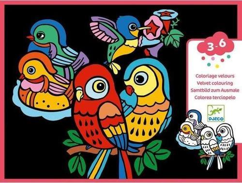 Kadife Boyama Bebek Kuşlar DJ09099