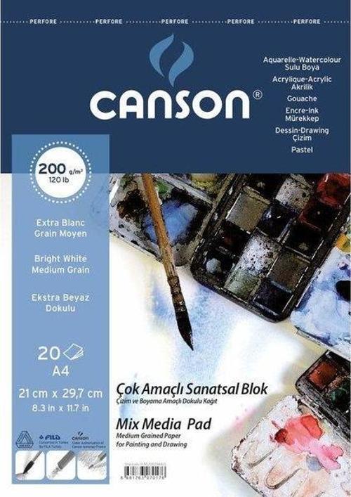 Fıneface 200 Gr A4 20 Yaprak Üstten Spiralli Çok Amaçlı Resim Blokları