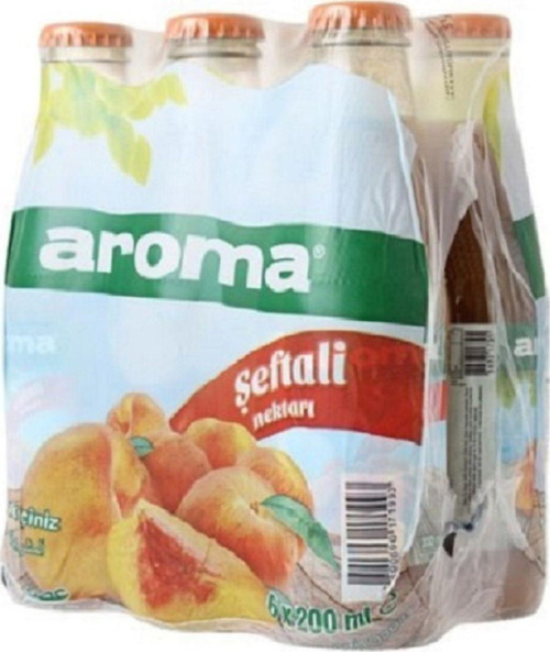 Şeftalili Cam Şişe Meyve Suyu 200Ml X6Adet