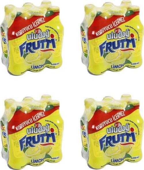 Frutti Limon Aromalı Maden Suyu 200 Ml X 24 Adet