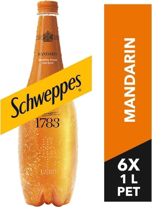 Mandalina Aromalı Gazlı Içecek Pet Şişe 1 Lt 6 Adet