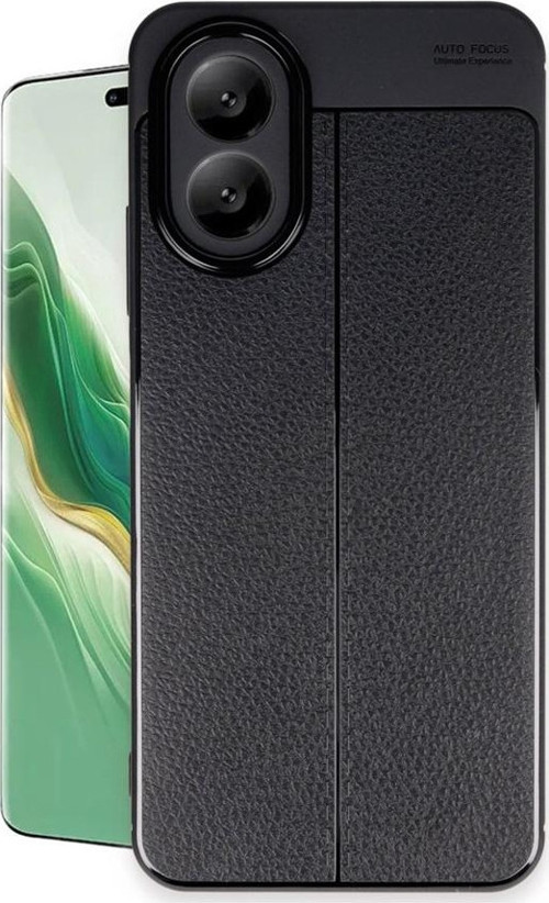 Oppo A38 Kılıf Auto Focus Deri Desen Silikon Kapak