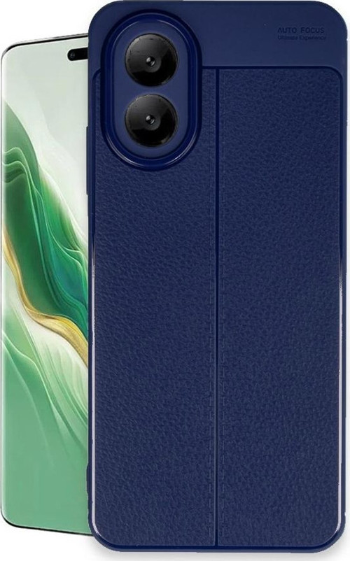 Oppo A38 Kılıf Auto Focus Deri Desen Silikon Kapak
