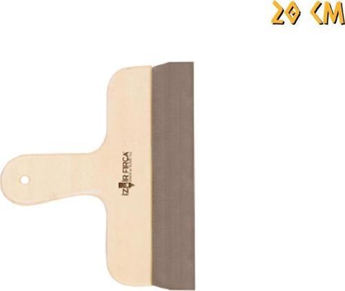 Ahşap Eğri Saplı Çelik Spatula - 20 cm.