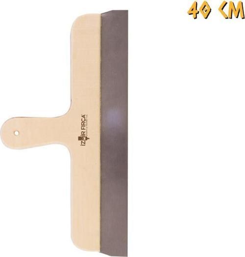 Ahşap Eğri Saplı Çelik Spatula - 40 cm.
