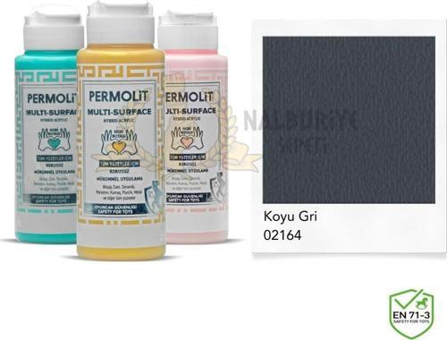 Multi Surface Akrilik Hobi Boyası KOYU GRİ 120 ml.
