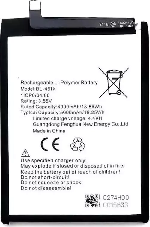 İnfinix Smart Hd (X612) BL-49IX Batarya Pil