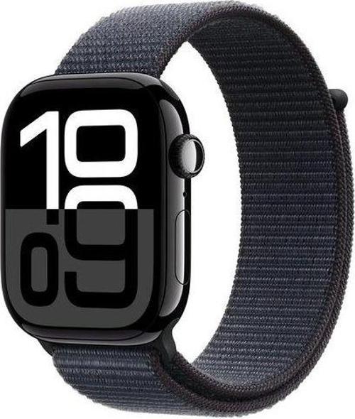 Watch Series 10 GPS 46mm Simsiyah Alüminyum Kasa ve Mürekkep Moru Spor Loop Kordon Akıllı Saat