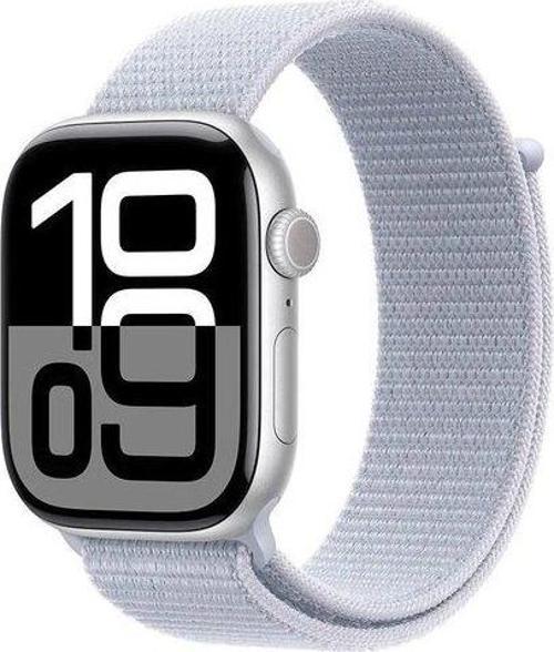 Watch Series 10 GPS 46mm Gümüş Rengi Alüminyum Kasa ve Bulut Mavisi Spor Loop Kordon Akıllı Saat (Apple Türkiye Garantili )